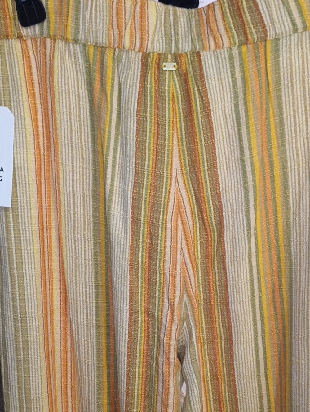 Billabong Yellow Striped Wide-Leg Pants - Picture 5 of 8